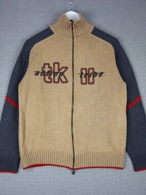 Dyna Womens Vintage Made in Italy Action Tribe Zip Up Jacket XL